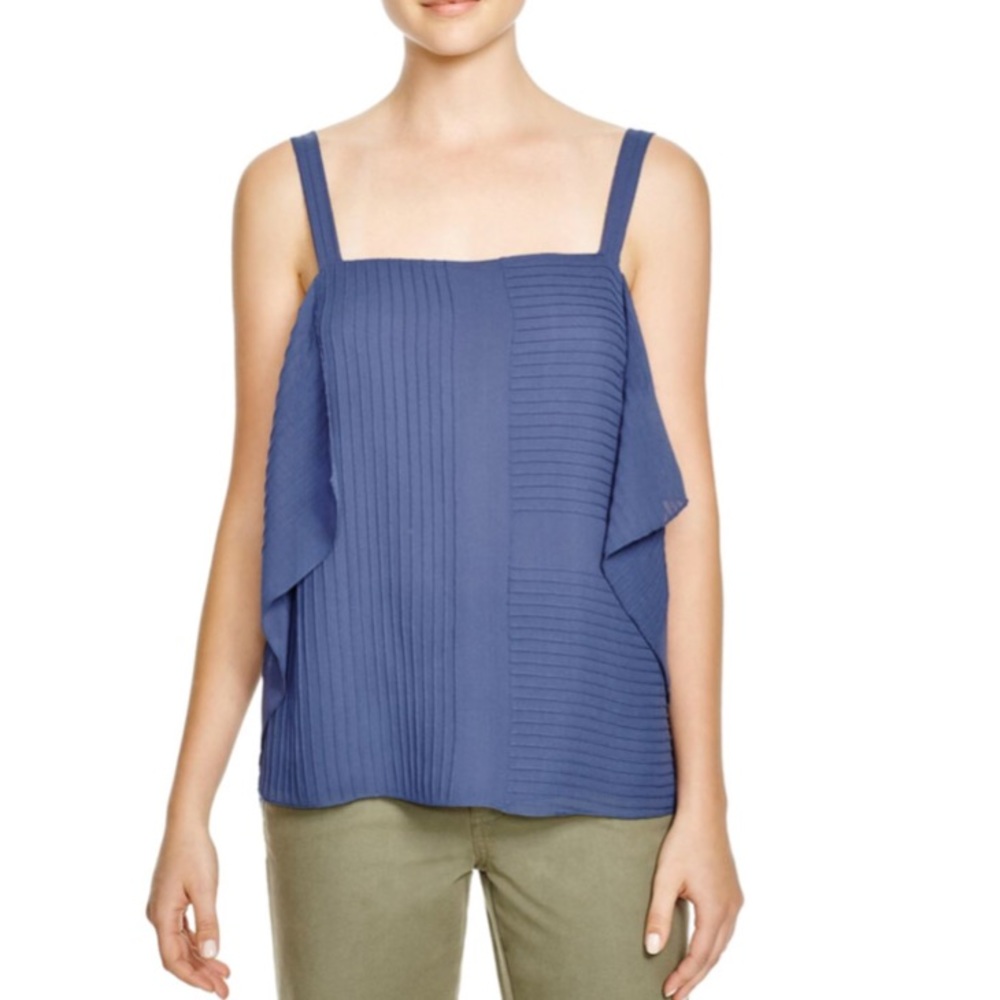 NWT Tory Burch Pintuck Sleeveless Blouse